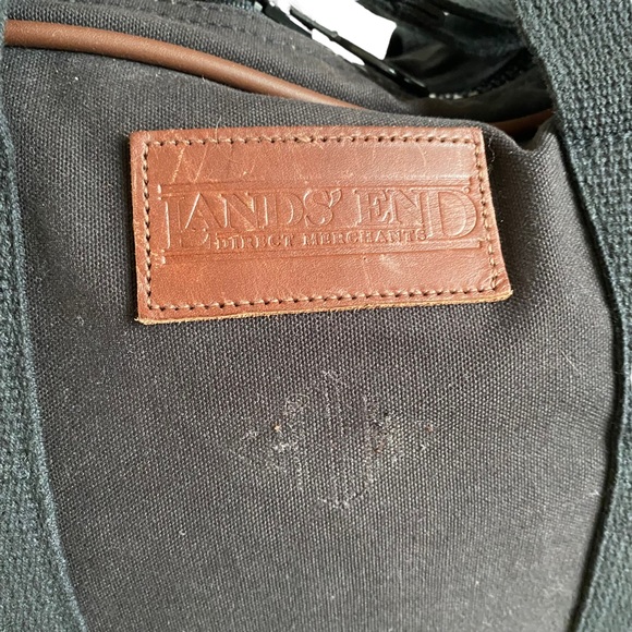 Lands' End Bags Lands End Square Rigger Shoulder Bag Canvas Leather